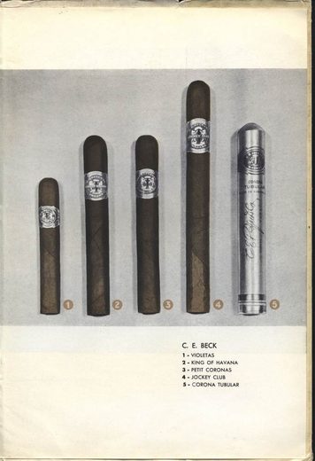 1962 年 Cubatabaco 古巴烟草公司目录第 96 页扫描件