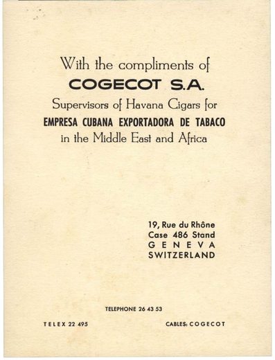 1962 年 Cubatabaco 古巴烟草公司目录第 108 页扫描件