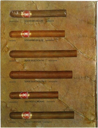 1989 年 Cubatabaco 古巴烟草公司目录第 53 页扫描件