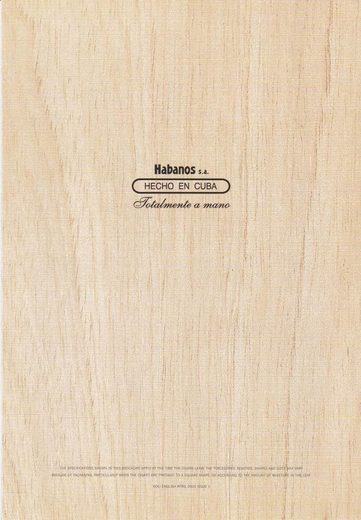 2003 年 Habanos S.A. 小册子集第 31 页扫描件