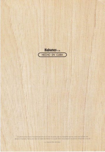 2003 年 Habanos S.A. 小册子集第 40 页扫描件