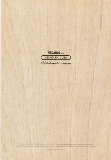 2003 年 Habanos S.A. 小册子集第 46 页扫描件