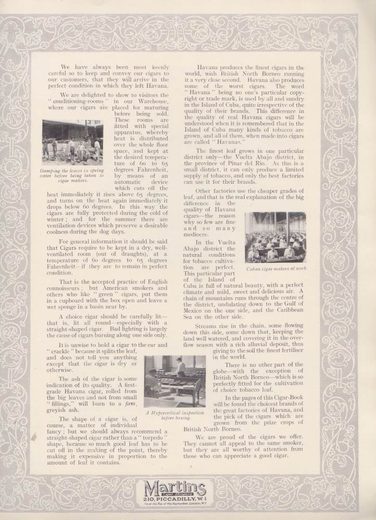 1919 年 Martins Cigar Book第 9 页扫描件