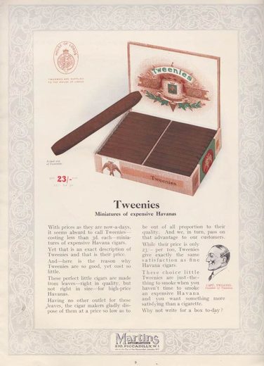 1919 年 Martins Cigar Book第 11 页扫描件