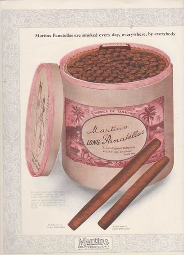 1919 年 Martins Cigar Book第 12 页扫描件