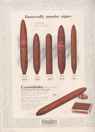 1919 年 Martins Cigar Book第 23 页扫描件