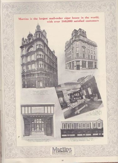 1919 年 Martins Cigar Book第 57 页扫描件