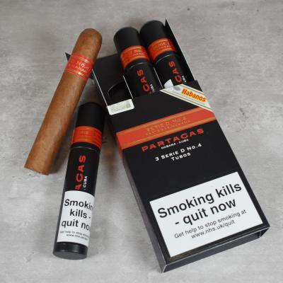 Partagas Serie D No. 4 Tubed Cigar - Pack of 3Partagas Serie D No. 4 Tubed Cigar - Pack of 3