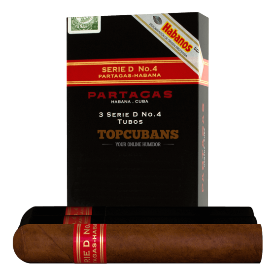 PARTAGAS Serie D No.4 TUBOS (Pack of 3) 