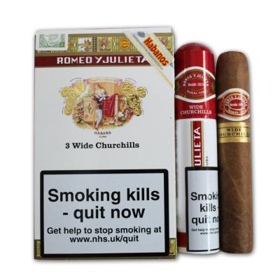Romeo y Julieta Wide Churchill Tubed Cigar - Pack of 3Romeo y Julieta Wide Churchill Tubed Cigar - Pack of 3