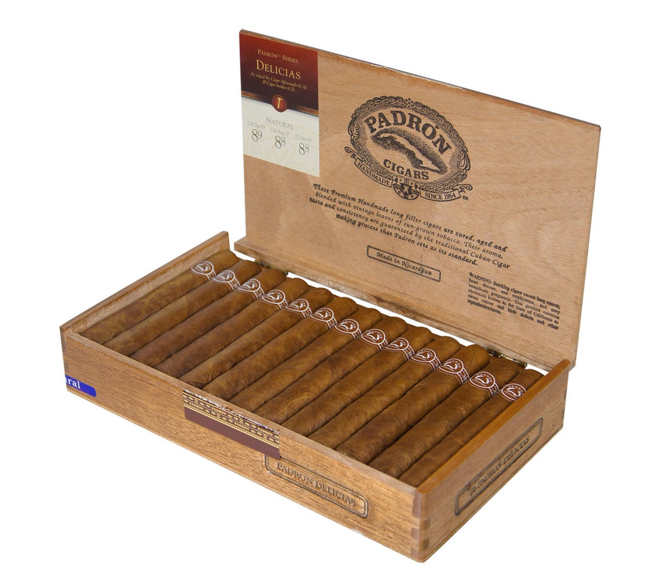 Padron Padron Delicias Rothschild Natural Box of 26 