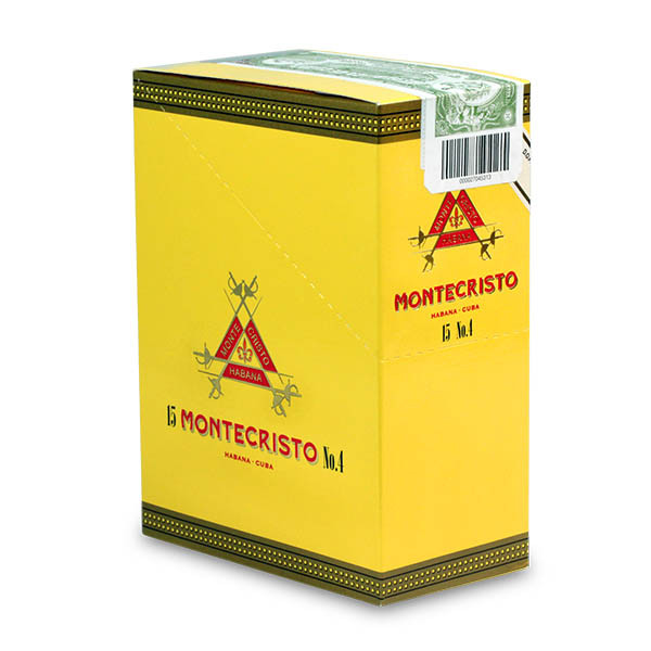 MONTECRISTOS No.4 15s 蒙特 四号纸盒 3支×5盒 15支/盒 Total; 德行; 6 